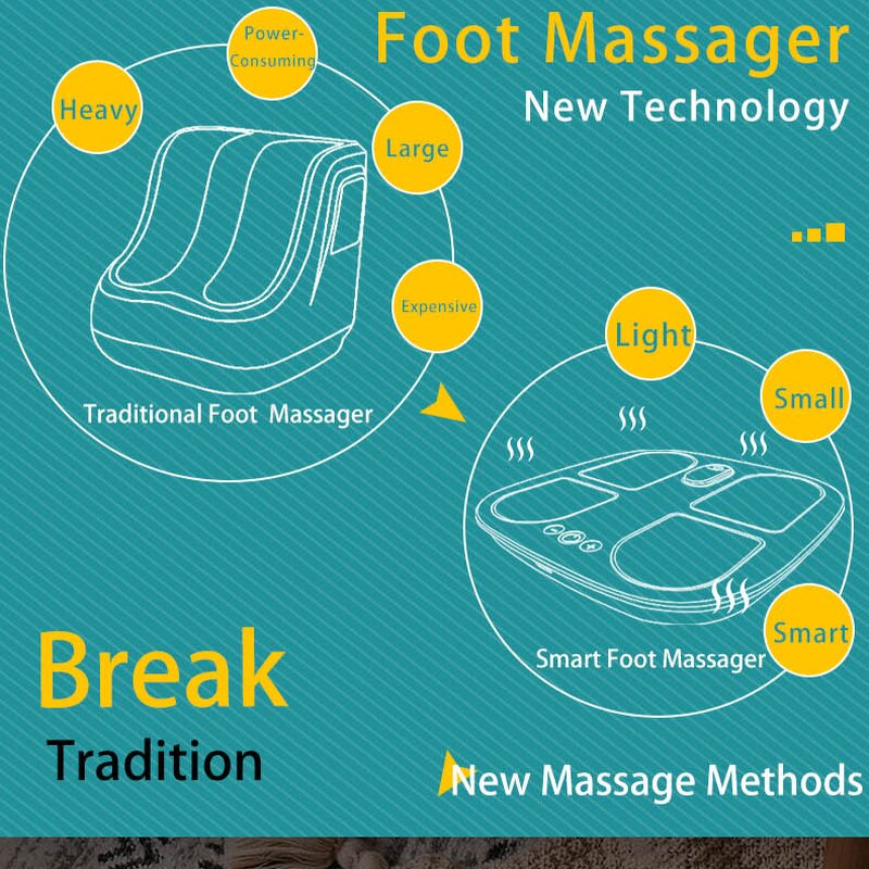 Foot Massager Manufacturer - HEZHENG Feet Acupoint Stimulate Heating & EMS Device