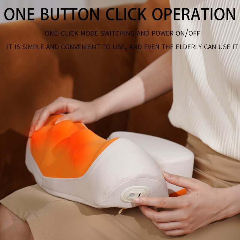 Massage Pillow Manufacturer - 2025 NEW Neck Shoulder Back Pillow Shiatsu with Red Light