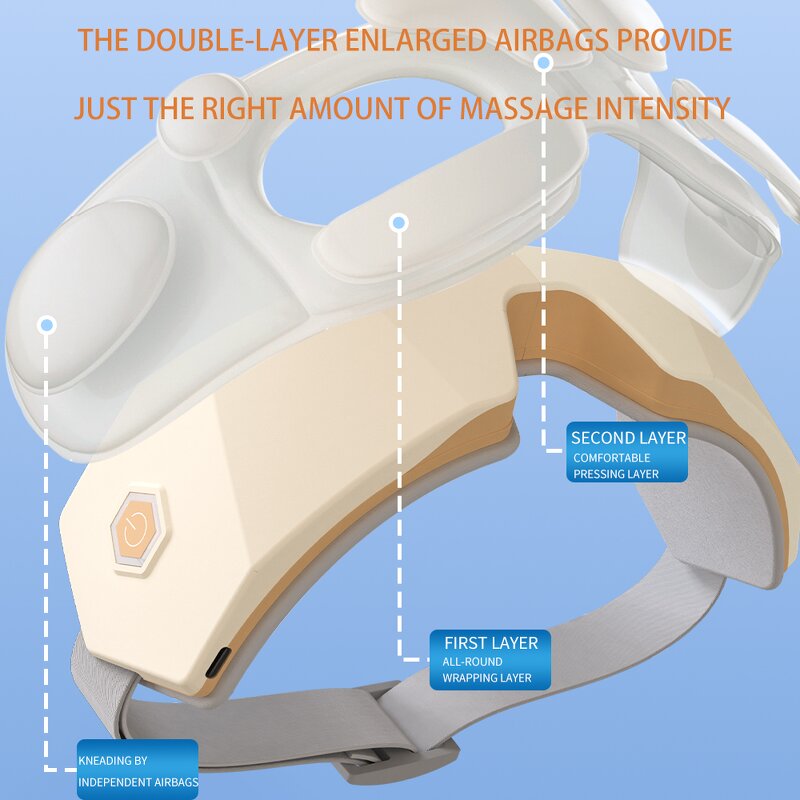 Eye Massager Manufacturer - Bluetooth 180 Degree Foldable Portable with Heat