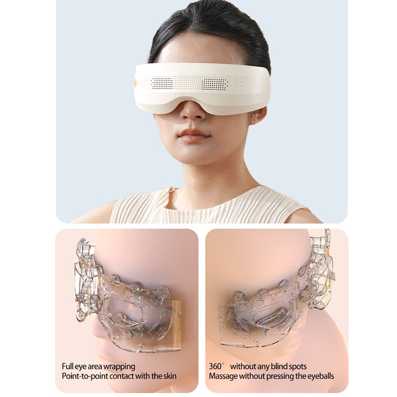 Eye Massager Manufacturer - Multifunction Wireless with Visible Window Heating Vibration