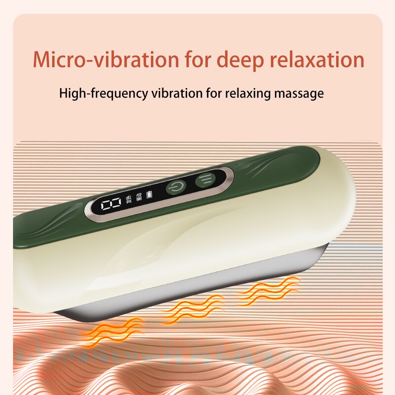 Gua Sha Massager Manufacturer - 2025 Portable LED Light Jade Roller Electric Heating