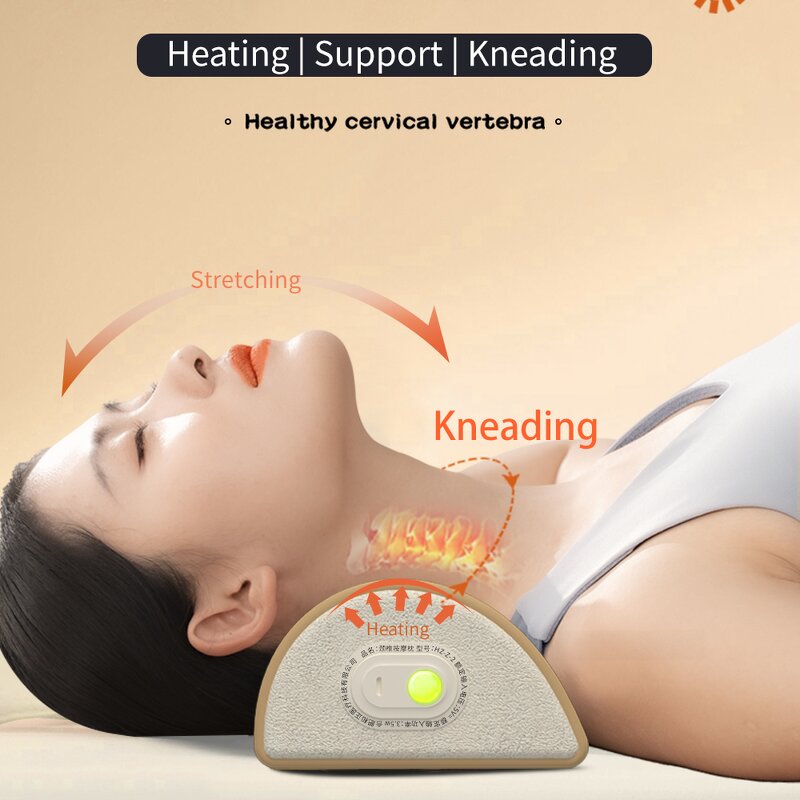 Neck Massage Pillow Manufacturer - Electric Vibration Head Cervical Spine Support