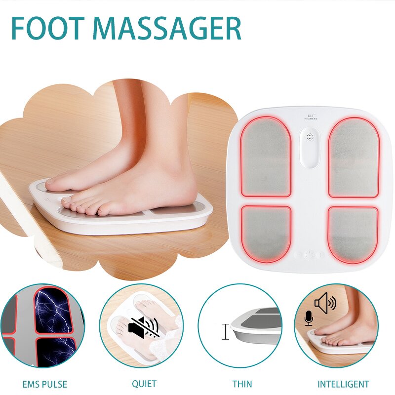 Foot Massager Manufacturer - HEZHENG Heating & EMS Pulse Feet Massage Pad Acupoint