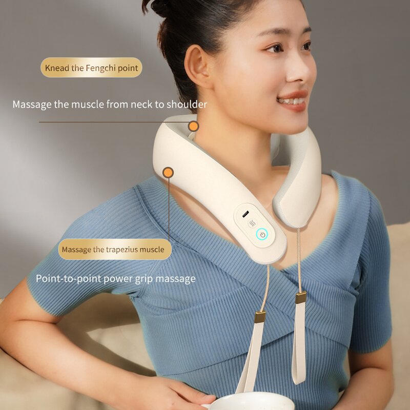 Neck Shoulder Massager Manufacturer - Pain Relief Portable Travel Smart Shiatsu with Heat