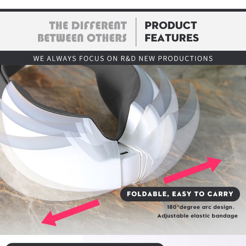 Eye Massager Manufacturer - HEZHENG Smart Heating Portable Folding Air Pressure