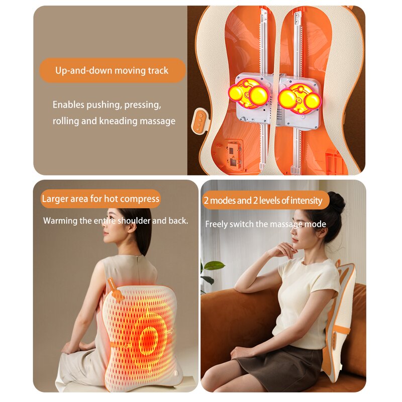 Waist Back Massage Pillow Manufacturer - Heated Soothing Heat Therapy for Body Relaxation