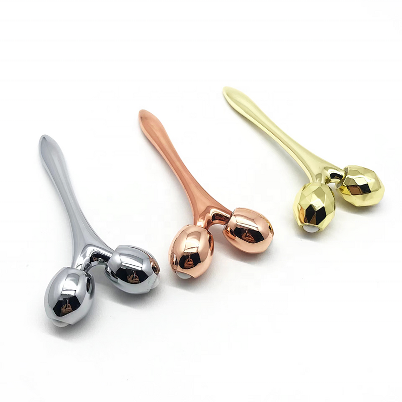 Stainless Steel Gua Sha - Mini 3D Scraping Massage Roller Beauty Care Tool