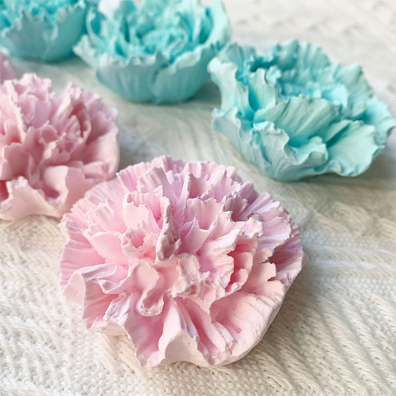 Ceramic Diffuser Stone - Pink Flower Home Fragrance Custom Gypsum Aromatherapy