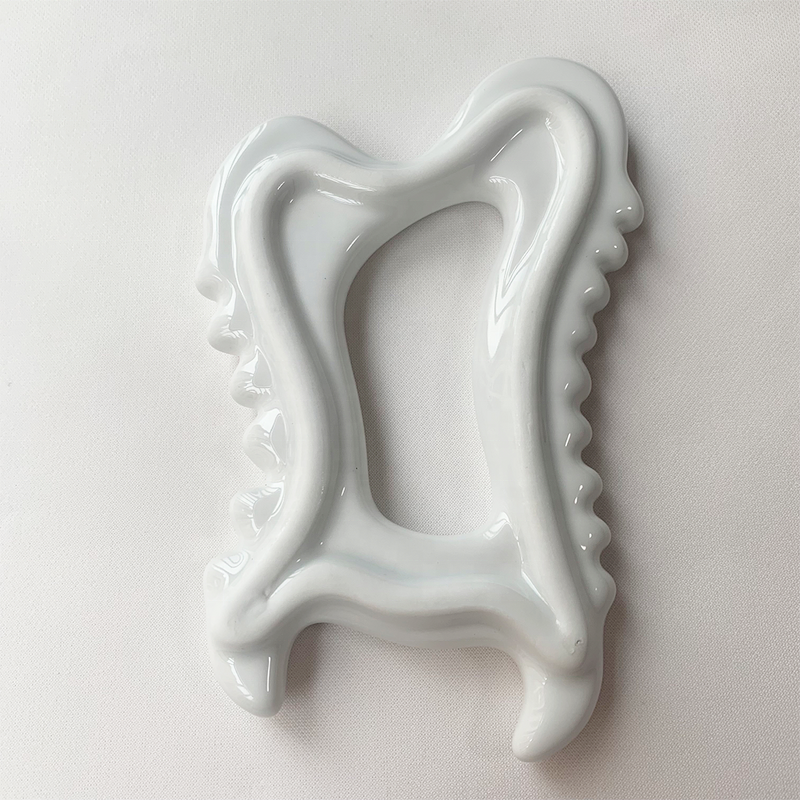 Ceramic Gua Sha Board - High Quality White Body Massager Women Skin Care Tool