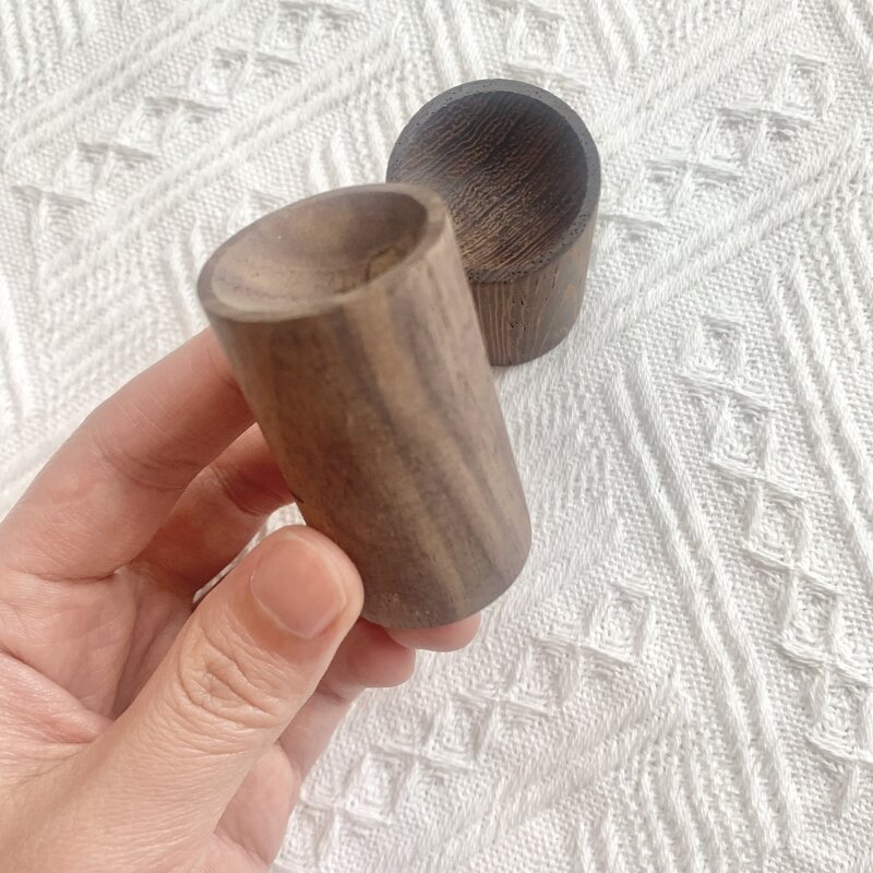 Mini Wood Car Diffuser - Cylindrical Natural Beech Walnut Custom Logo Freshener