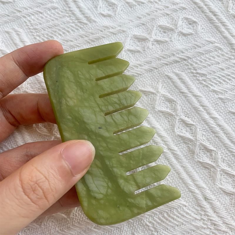 Jade Comb Gua Sha - Wholesale Hair Care Tool Natural Body Massager Homeuse