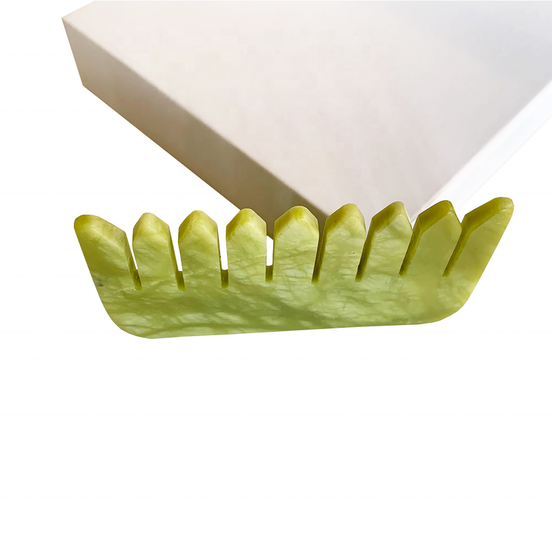 Jade Comb Gua Sha - Wholesale Hair Care Tool Natural Body Massager Homeuse
