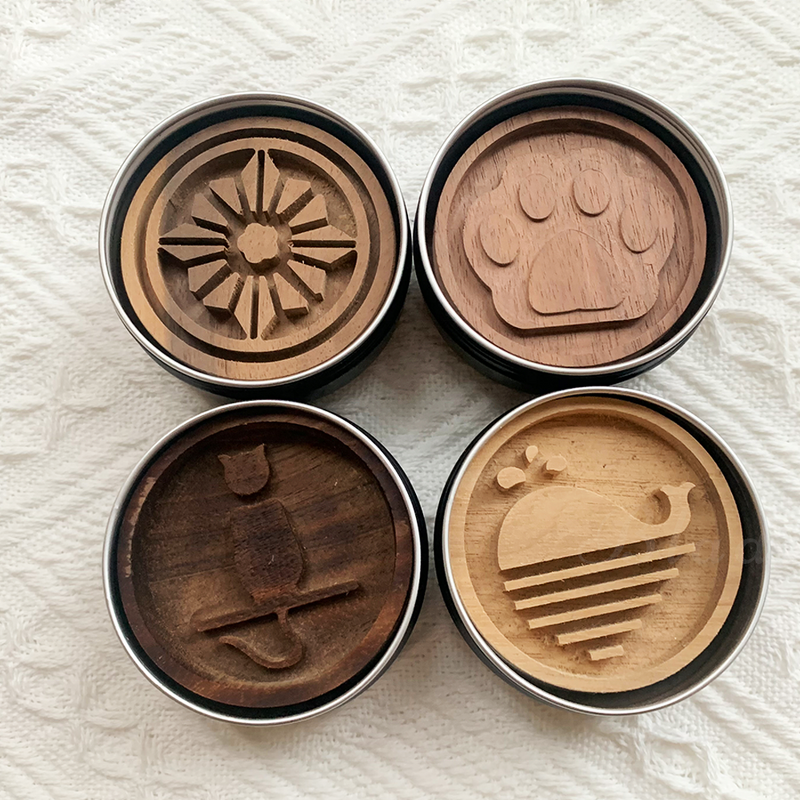 Wood Car Diffuser Pendant - Mini Gift Black Walnut Essential Oil Aroma Tin Can