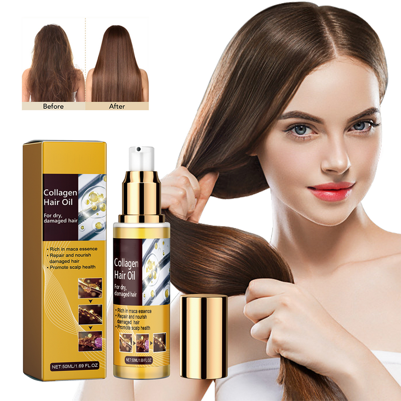 Collagen Hair Oil - Wholesale 50ml Nourishing Improving Hair Quality Women Care