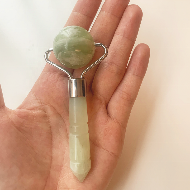 Xiuyan Jade Roller - Meridian Treatment Gemstone Improve Microgroove Skin Care