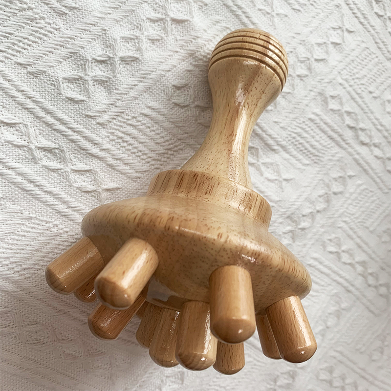 Wooden Muscle Roller Set - High Quality 5 Piece Body Care Shaping Release Tool