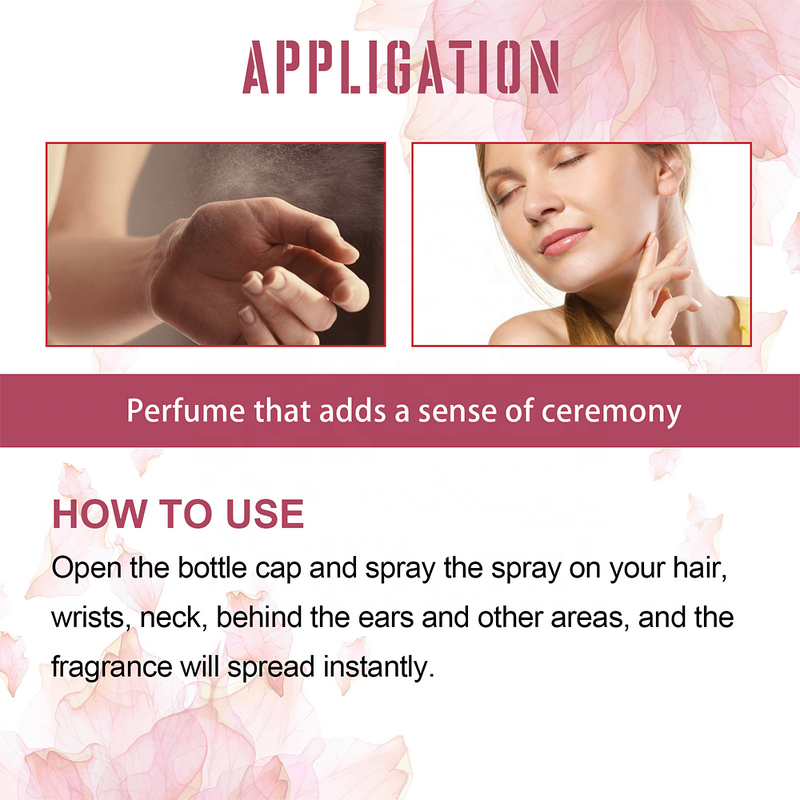 Women's Perfume Spray - 90ml Long Lasting Hair Body Mist Girl's Fragrance