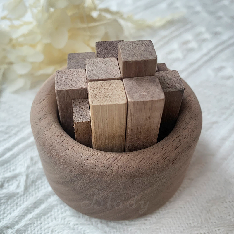 Wooden Diffuser Sticks - Wholesale Cute Beech Short Walnut Wood Tray Car Tool