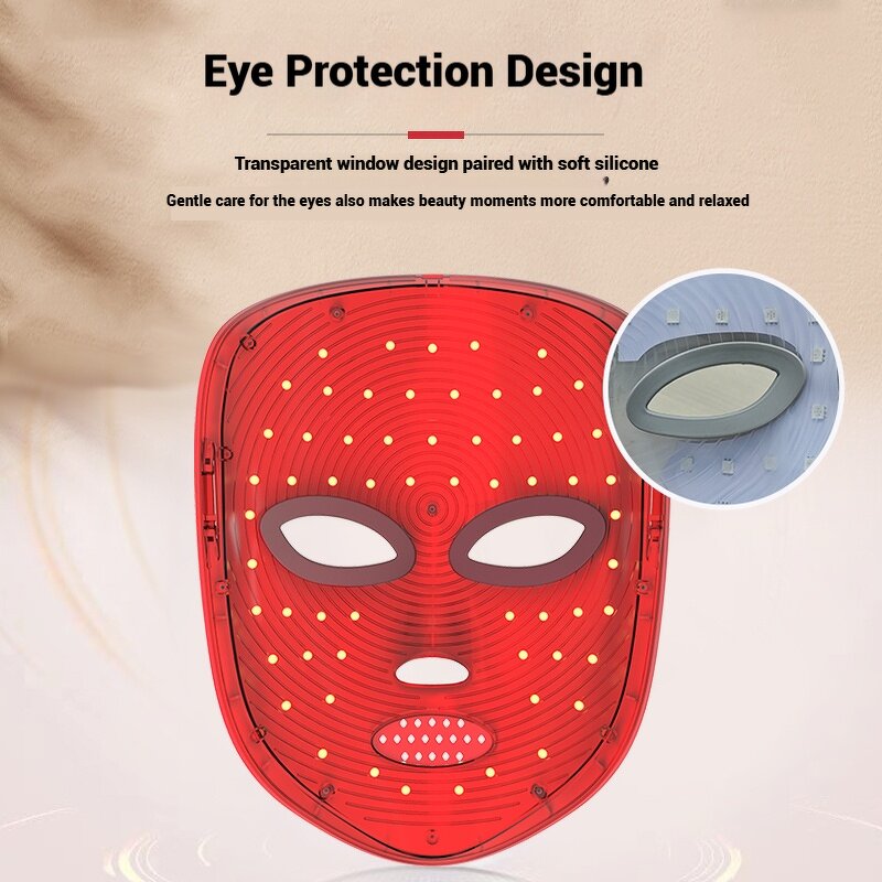 7 Colors LED Face Mask - New Design Skin Whiten Acne Therapy Home Use Massager