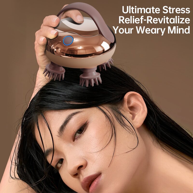 Scalp Massager Brush - 2025 IP7 Waterproof Infrared Phototherapy Electric Hair Care