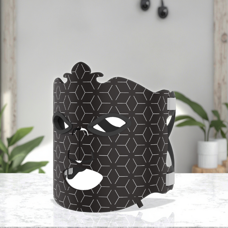 Silicone LED Facial Mask - Skincare 7 Color Photon Rejuvenation Home Use Beauty Tool