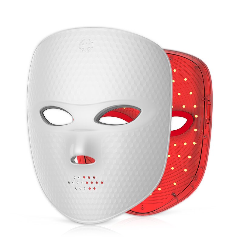 Wireless LED Facial Mask - Red Multi-Color Light SPA Care Skin Care Massager Tool