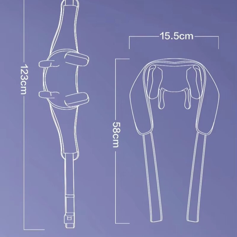 Electric Body Massager - Vibrating Back Neck Kneading Percuss Shoulder Massage Cushion