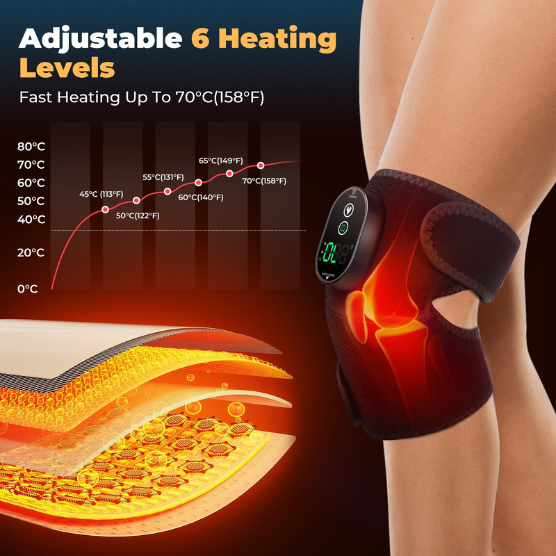 Smart Knee Joint Massager - Hot-Selling Timed Heating Pad Vibration Elbow Knee Shoulder