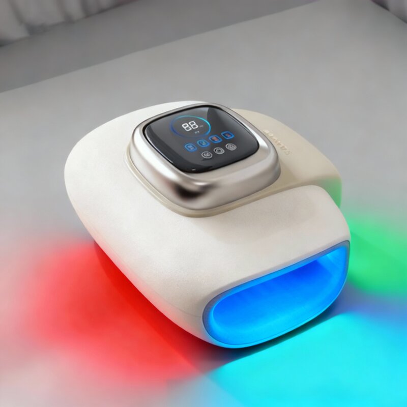 Hand Wrist Massager - Heat Compression Full Wrapping Red Light Palm Finger Wrist