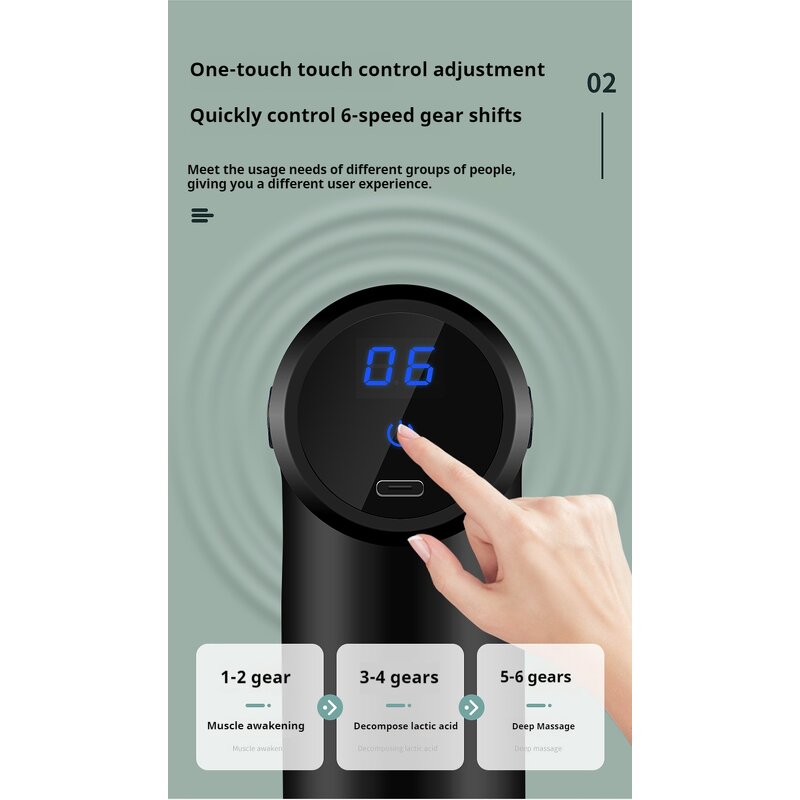 Mini Fascia Gun - 2025 Ultra-compact Customized Deep Tissue Travel Facial Massager