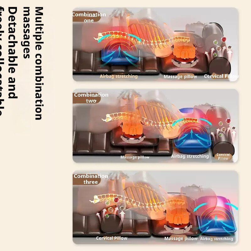 Infrared Jade Massage Mat - Electric Airbag Vibration Roller Neck Foot Waist Shiatsu