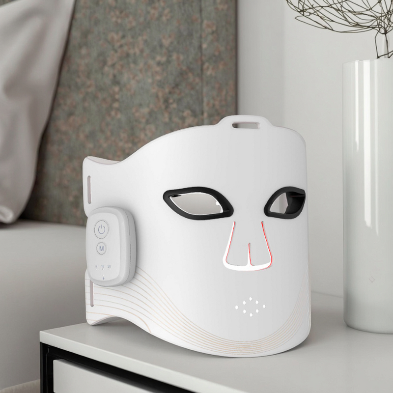 Silicone LED Facial Mask - Amazon Exclusive Food-Grade Near-Infrared RF Technology