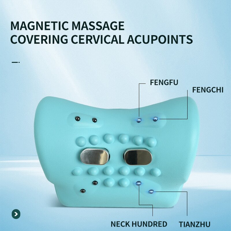 Neck Shoulder Massager - Portable Rechargeable Relaxer Pillow New Remote Control Feature