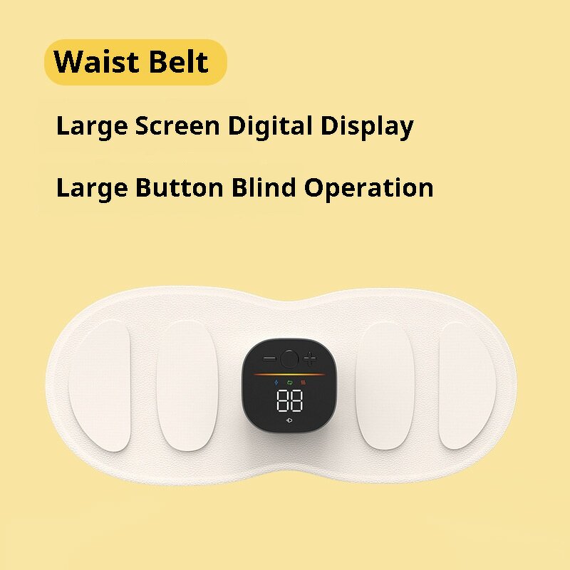 EMS Waist Massager - Pulse Heating Slimming Muscle Relaxation Home Fitness Belt