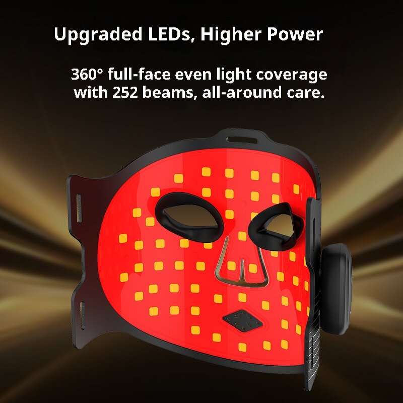 Silicone LED Facial Mask - Amazon Exclusive Food-Grade Near-Infrared RF Technology