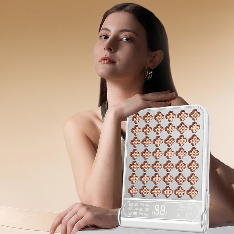 LED Light Therapy Device - Portable Large Lamp 12 Modes 4-Color USB Rechargeable