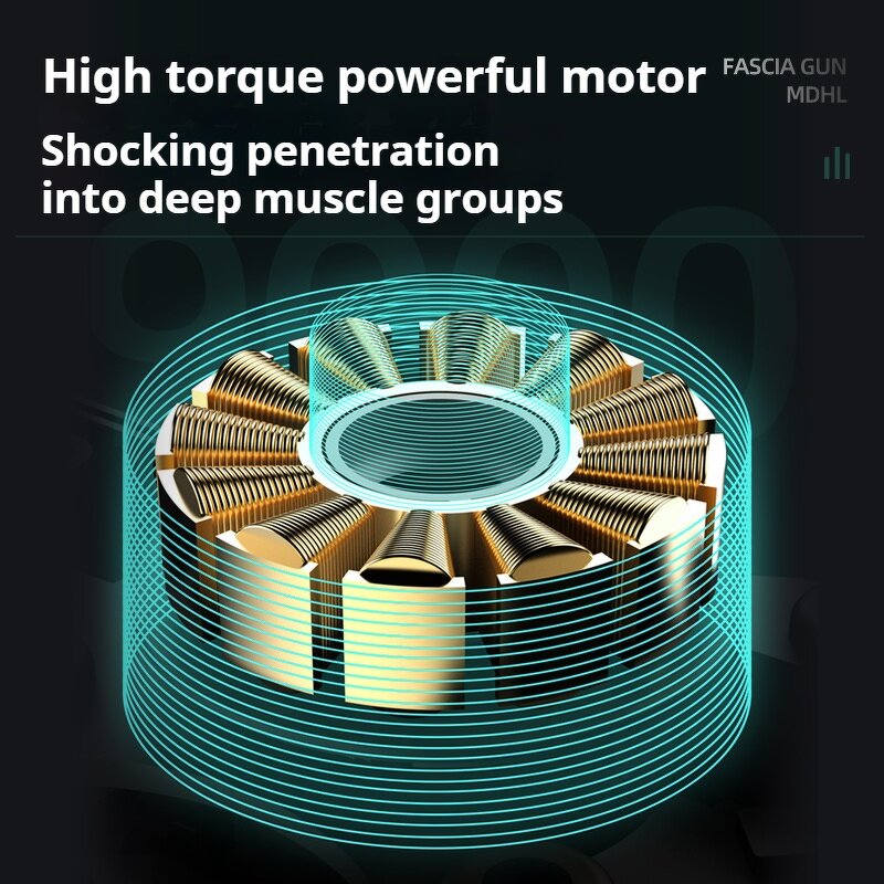 Deep Tissue Massage Gun - Advanced Portable Vibration Back Pain Relief Exercise Tool