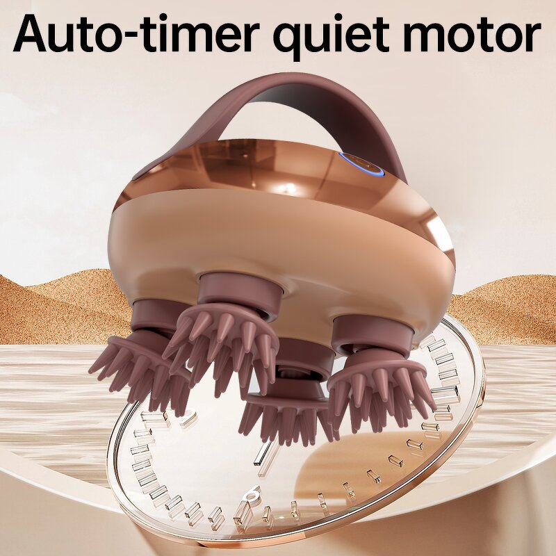 Scalp Massager Brush - 2025 IP7 Waterproof Infrared Phototherapy Electric Hair Care