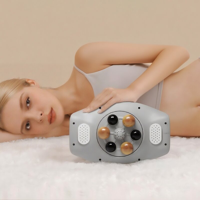 Automatic Abdominal Massager - Bian Stone Moxibustion Heating Rechargeable Body Care