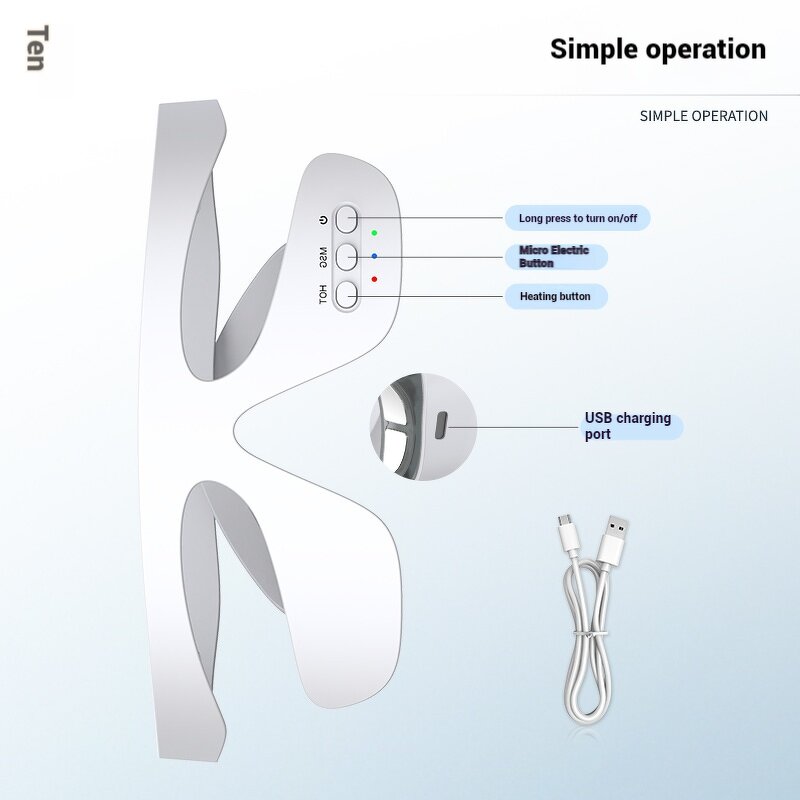 3D Mini Eye Massager - Advanced Electric Vibration Skin Improvement Wrinkle Treatment