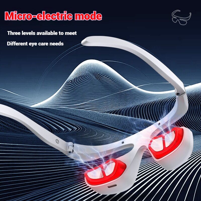 Mini-Eye Massager - Red Light Infrared Therapy Eyeglass Stick Anti-Wrinkle On-the-Go