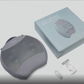 Low Back Massager - Smart Kneading Pounding Heat Therapy Multi Region Office Car Ergonomic