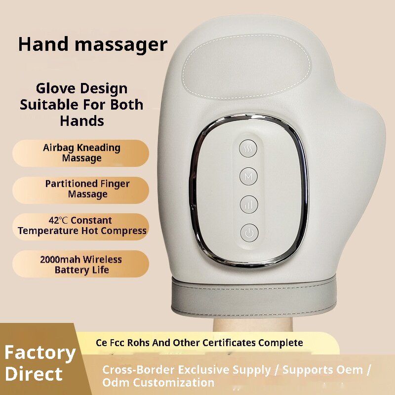 Professional Hand Massager - 3-Zone Airbag Compression Heating Feature Massage Device