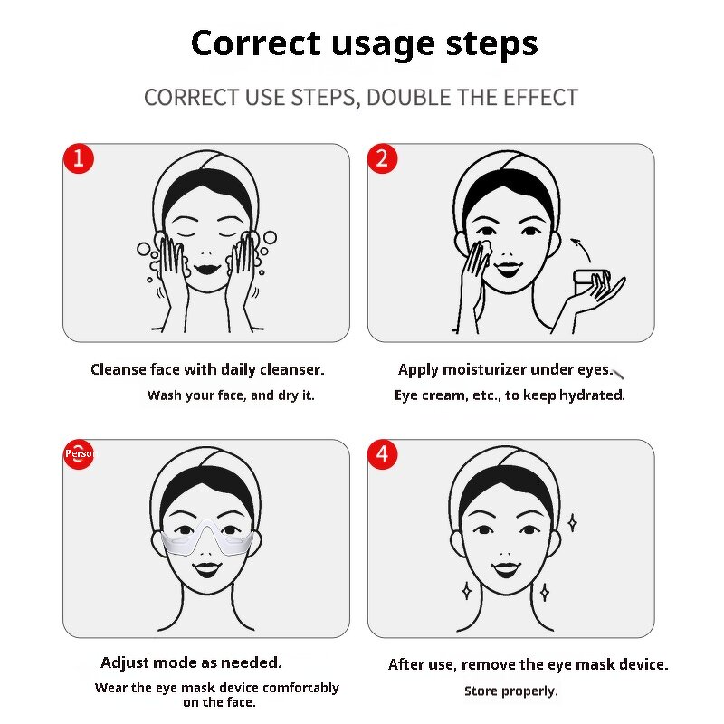 Eye Massage Glasses - Professional Anti-Wrinkle Dark Circle Reduction Mini Smart Tool