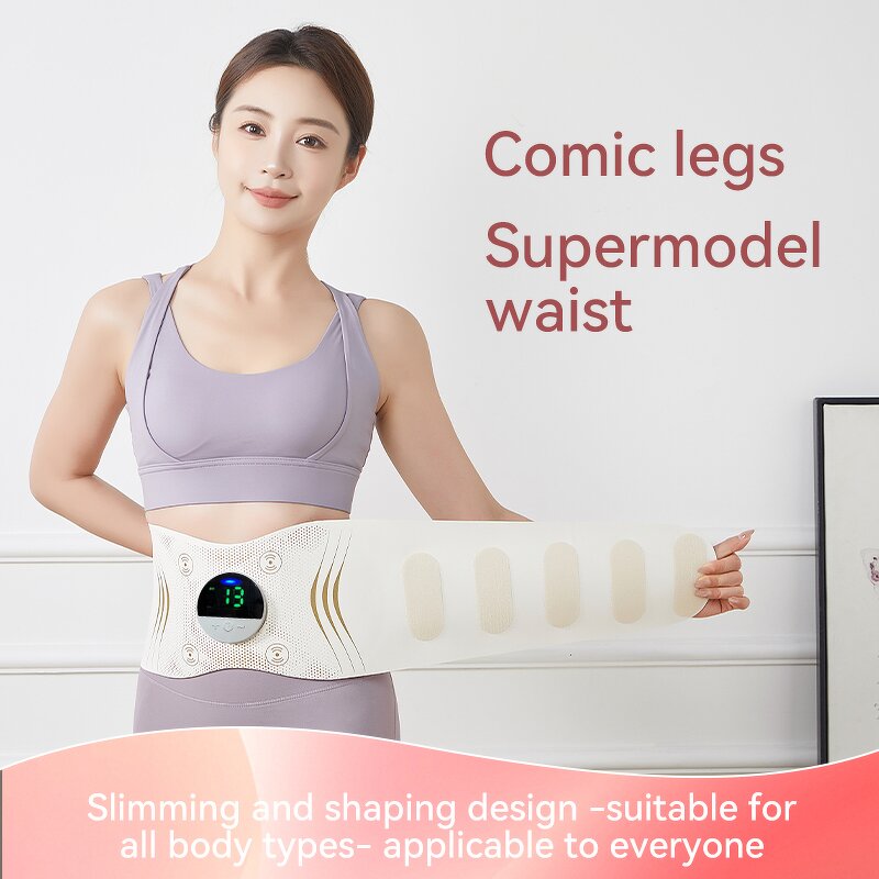 Smart Massage Belt - Portable Multi-Function Heat Therapy EMS Pulse Abdominal Waist
