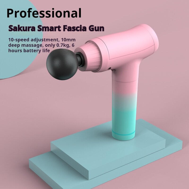 Facial Massage Gun - Hot Sales 6 Heads Brush Motor Impact Muscle Fascia Massager