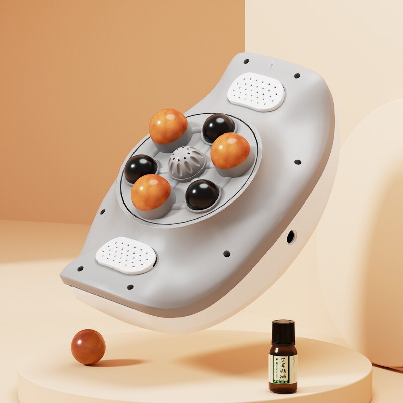 Automatic Abdominal Massager - Bian Stone Moxibustion Heating Rechargeable Body Care