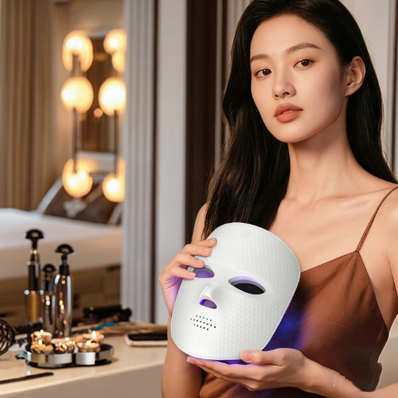 7 Colors LED Face Mask - New Design Skin Whiten Acne Therapy Home Use Massager