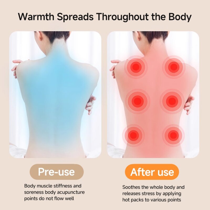 Infrared Jade Massage Mat - Electric Airbag Vibration Roller Neck Foot Waist Shiatsu