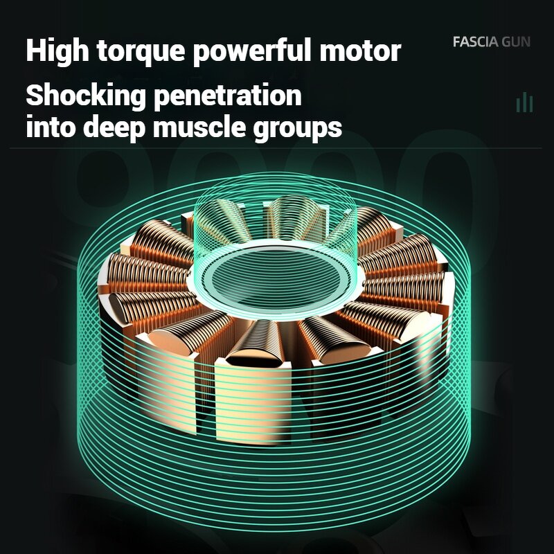 18 Speed Massage Gun - Dropshipping Custom LCD Screen Deep Tissue Percussion Vibration